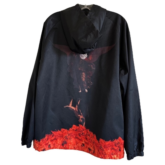 RipnDip Devil Cat Angel Skateboard Long Jacket Windbreaker M - Picture 9 of 14